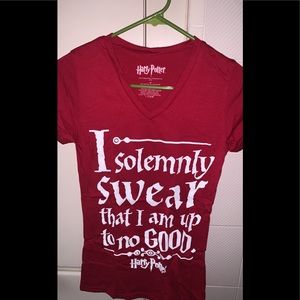 Harry Potter I solemnly swear I’m up to no good v neck tshirt